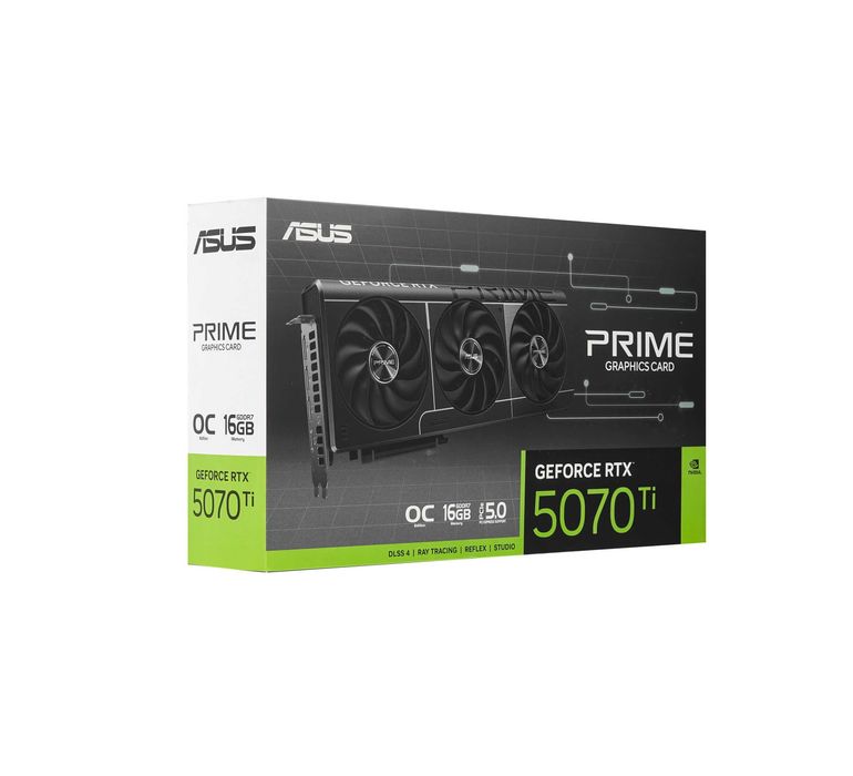 - Видеокарта ASUS Prime GeForce RTX 5070 Ti OC 16GB GDDR7