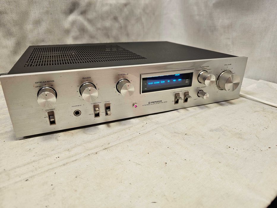 Amplificator Audio Stereo Vintage Pioneer SA-610 Blue Line Made in Japan Statie HiFi Phono