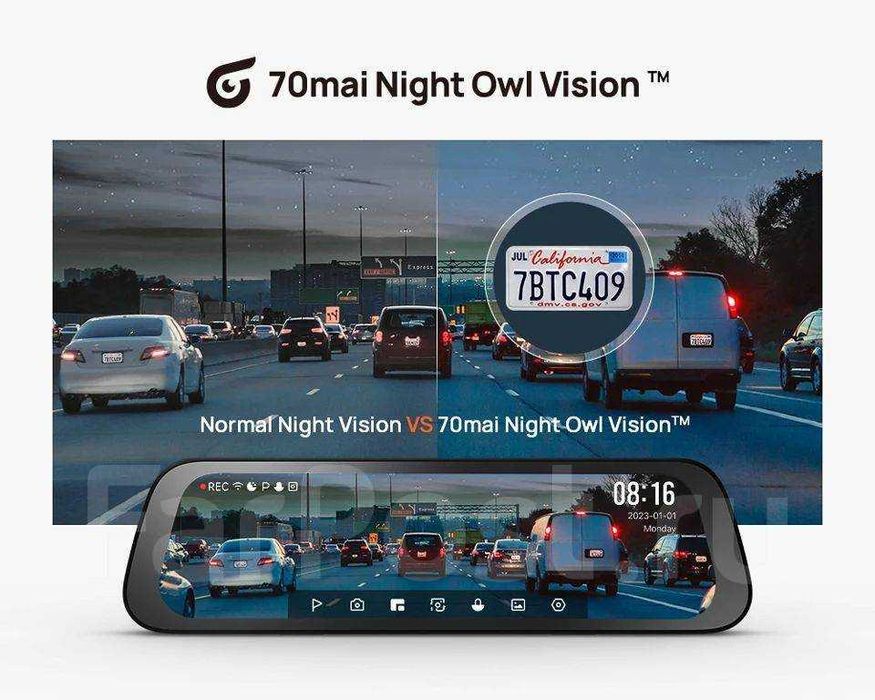 Видеорегистратор Xiaomi 70Mai S500 3K DVR + Rear Cam NEW, камера видео