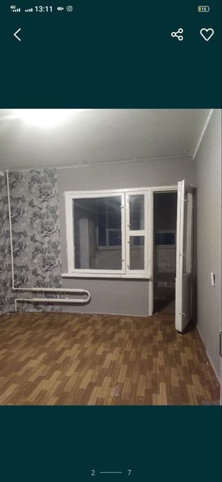 Кварита 1 хоналик 2 хона килинган кухня балконда ремонт уртача