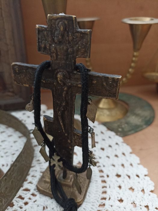 Църковен лот,кръст,Сребърна лъжичка, Богородица