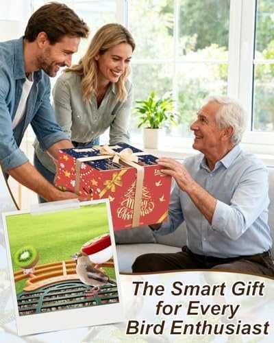 Нова Хранилка с камера за наблюдение на птици 2K, водоустойчива и умна