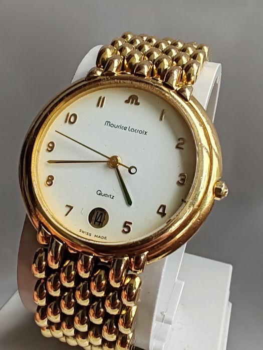 Ceas Maurice Lacroix Placat cu aur 32,5 mm Quartz Dama ETA 7 rubine