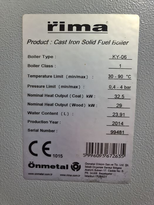 Vând centrală din fontă