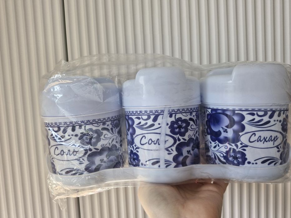 Новые баночки для соли и перца