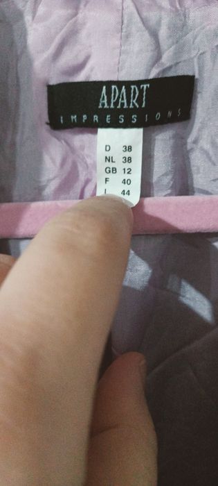 Sacou damă gri cu dungi roz
