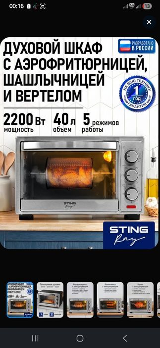 Духовка шашлычная