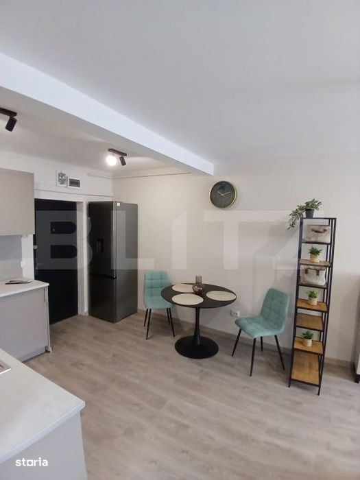 Apartament 2 camere open space, utilat si mobilat modern