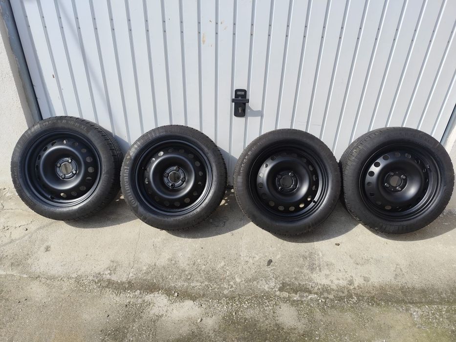 Jante roti 4×100 R16 Logan Sandero Dokker MCV jogger lodgy +anvelope 195 55  R16 vara continental