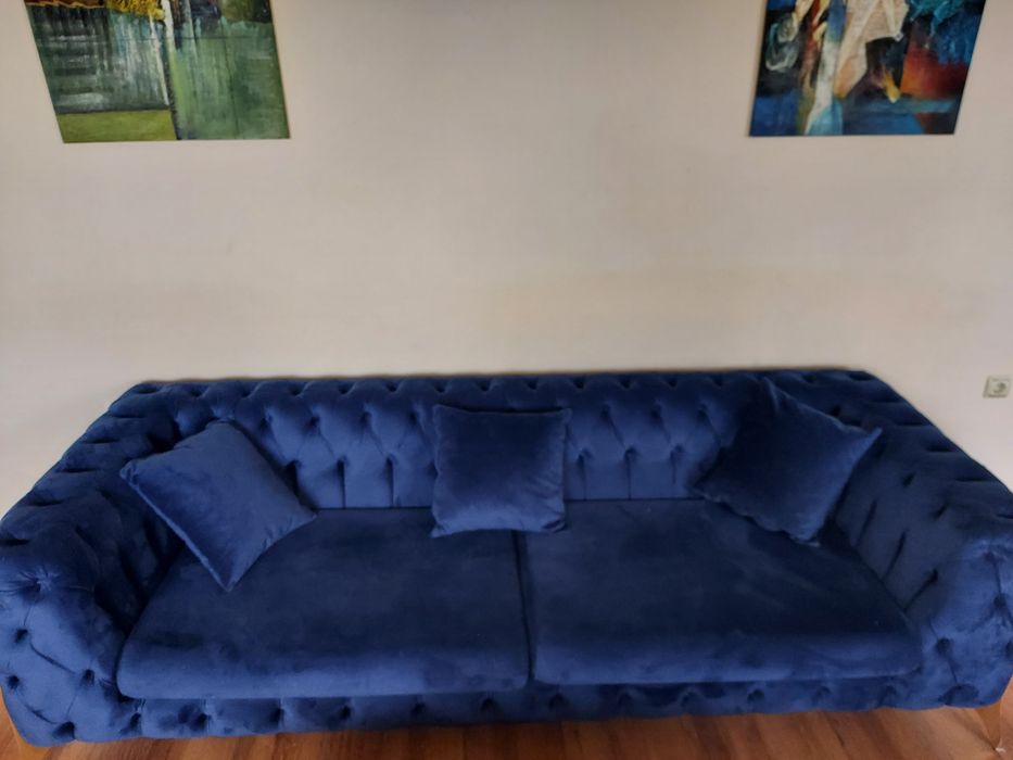 Set canapea +fotoliu Chesterfield