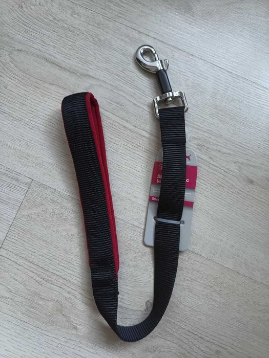 Zgarda lesa Pets at Home Short Traffic Dog Lead Black Large