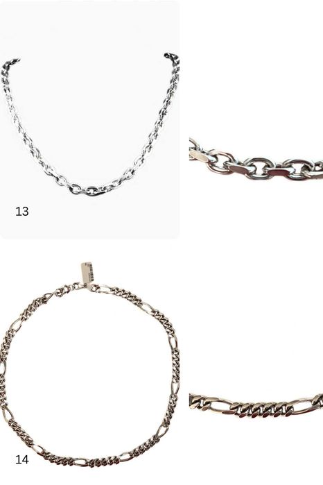 Сребърни колиета, медальони, верижки, синджири (тип ланец)