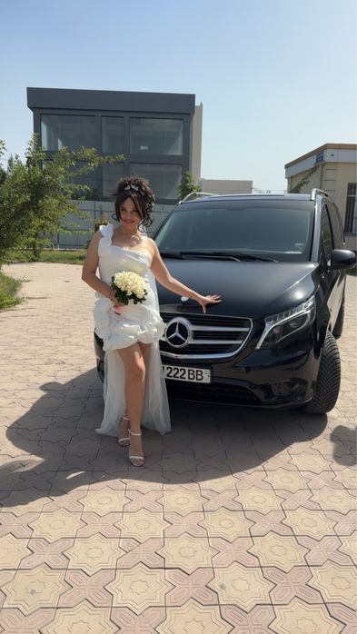 Европейское свадебное платье, одето один раз, итальянское, привозное