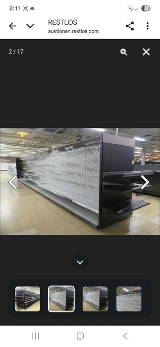 Structură de rafturi comercială