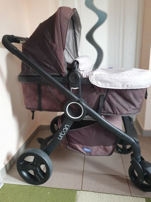 Cărucior Chico urban 3in 1, scaun auto,scaun  masa bebe
