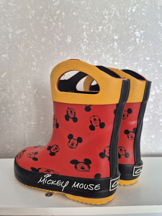 Детски червени ботуши за дъжд Clark's EU20,5/UK4,5 с Mickey Mouse/Мики