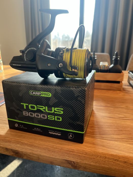 Продавам Пръчка CarpPro Flapper 13ft 3,5lb и макара CarpPro Torus 8000