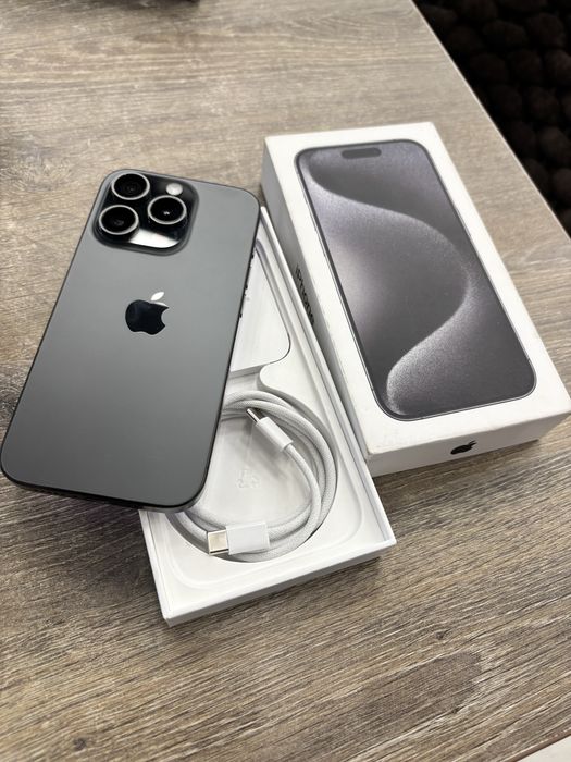 Iphone 15 pro negru, 256 gb, liber de retea