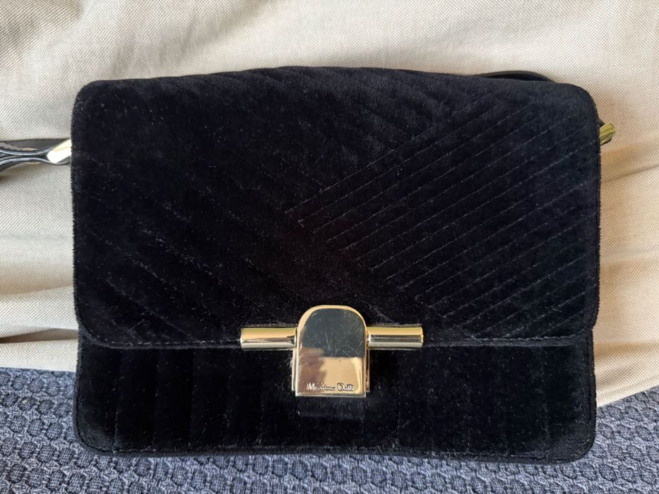 Чанта Massimo Dutti черна