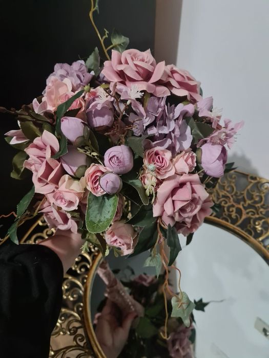 Vand Buchet  nou de mireasa din flori artificiale