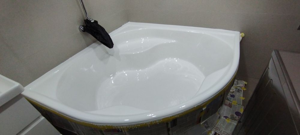 Реставрация ванн эмаллировкой и наливным акрилом