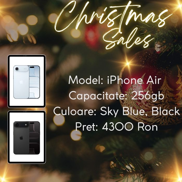 Oferta!!! iPhone Air 256gb Sky Blue/Black Neverlocked/Fact+Garantie