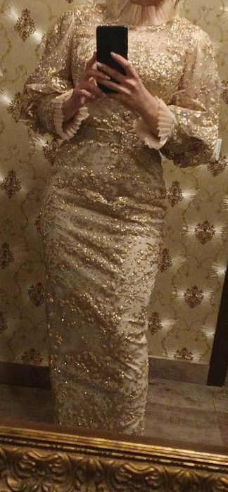 Rochita lunga cu sclipici