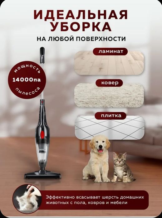 Вертикальный пылесос от 14000