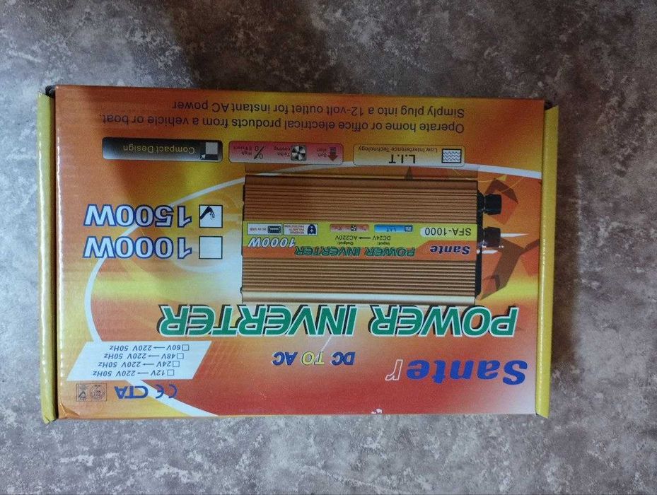 Инвертор 1500 ватт с 12 на 220 с защитой от перегрузки есть доставка