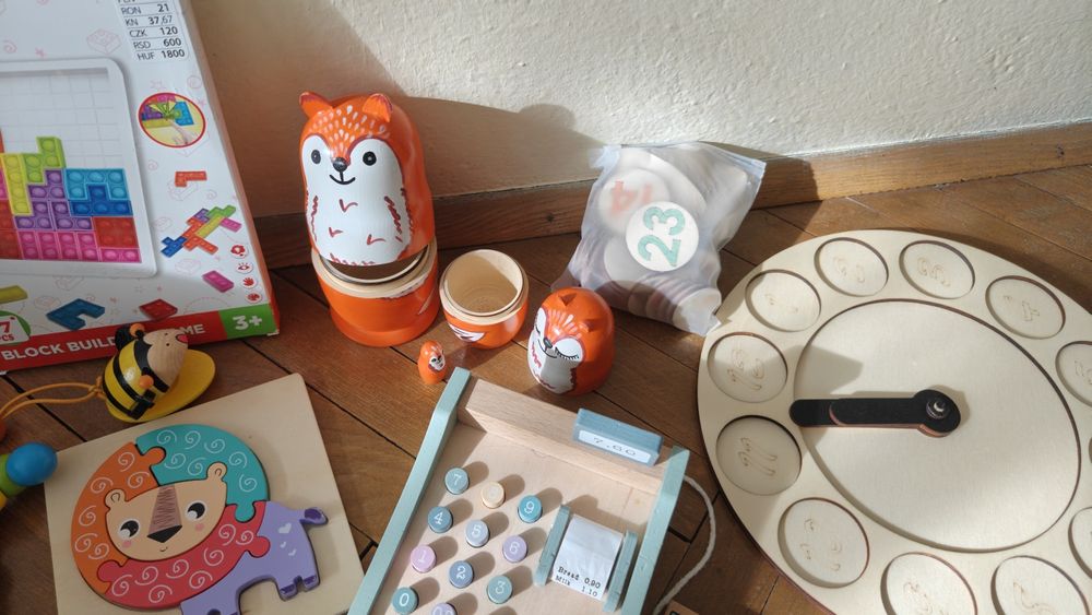 Запазени дървени образователни играчки за деца (2-3 г.) – Монтесори