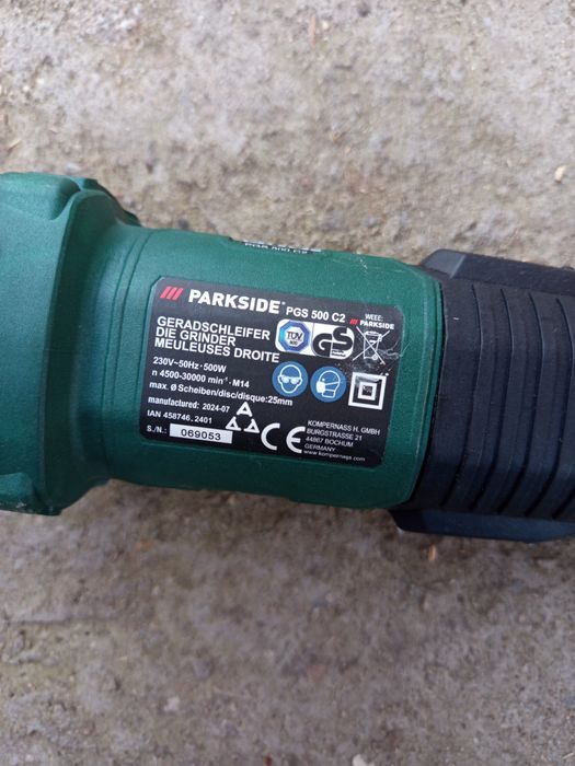 Прав шлайф Parkside 500 W
С плавно регулиране на оборотите
Номинални о