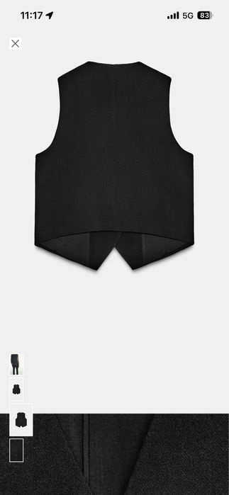 Елек Zara отговаря на М размер