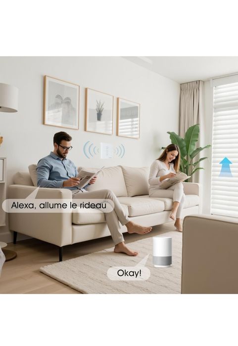 Set 4 intrerupatoare pentru rolete HeuxGir WF-CS01, control vocal!