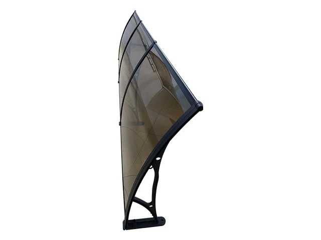 АЛУМИНИЕВ навес тента плътен плексиглас 300х150 см + други размери