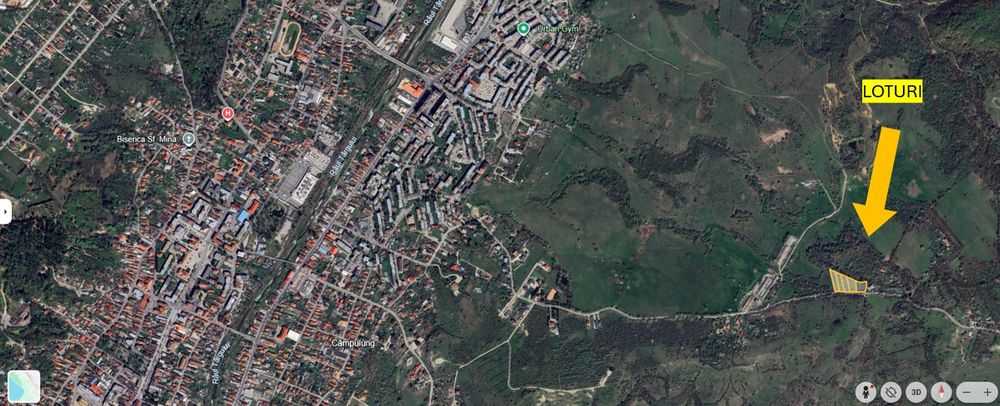 Loturi de teren Câmpulung Muscel - zona Cretisoara