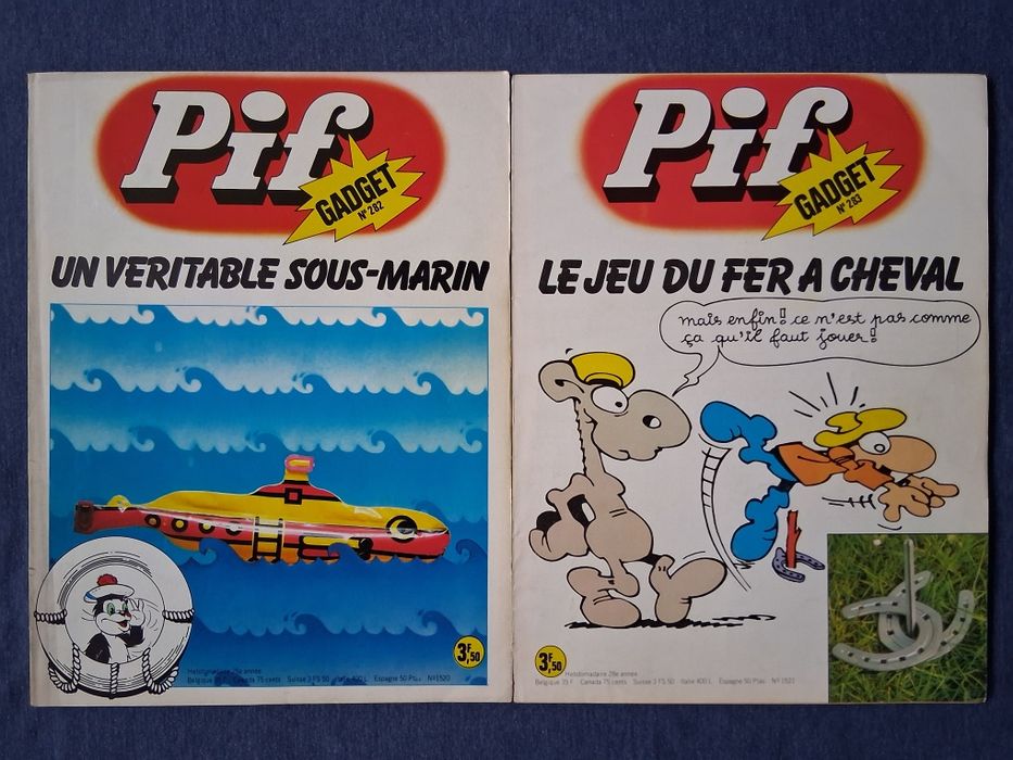 ЛОТ Стари Френски Списания PIF Gadjet  18 Броя