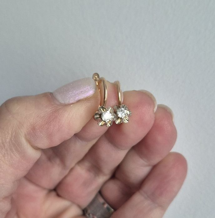 Cercei din aur 14k