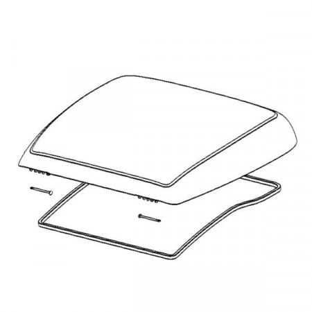 Geam de schimb rulota pentru Trapa DOMETIC Mini Heki 400 x 400 mm