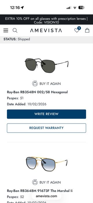 Чисто нови Ray-Ban RB3548N Hexagonal с гаранция