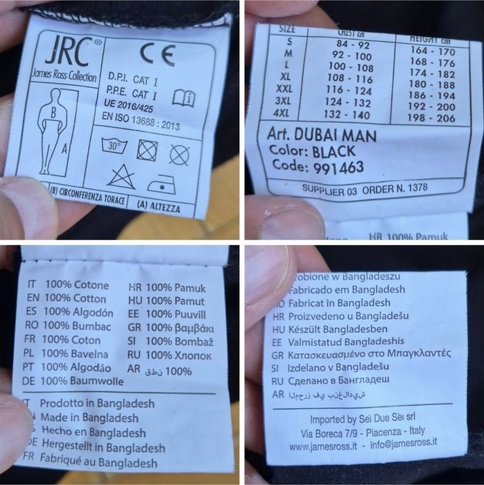 Tricou Polo JRC - James Ross Collection, bărbătesc, Mărimea L