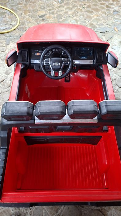 Masinuta electrica pentru copii M-Toys, cu telecomanda, Ford Ranger, Rosu