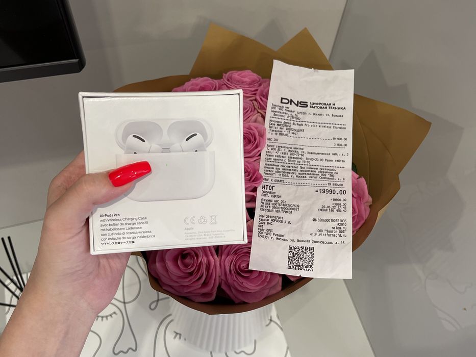 AirPods Pro оригинал, запечатанные с чеком