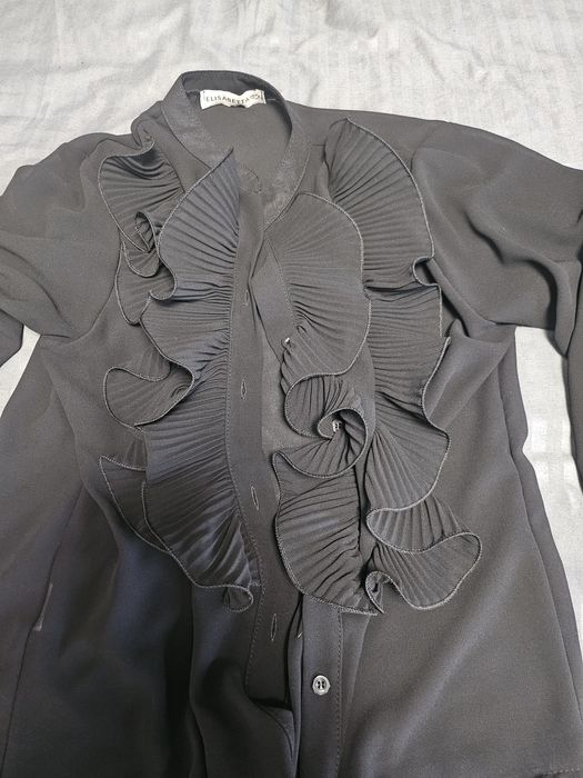 Пола с висока талия и риза