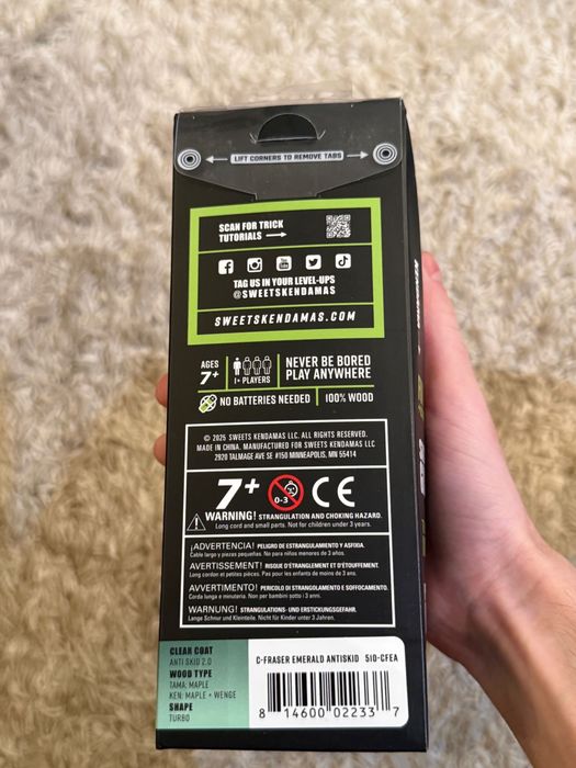 Kendama Sweets Emerald AntiSkid V2 Turbo Shape (Nu Miguel Broken)