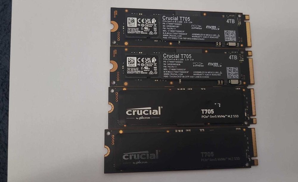 SSD Crucial T705 de 4TB PCI Express 5.0 x4 M.2 2280 , nou, fara cutie