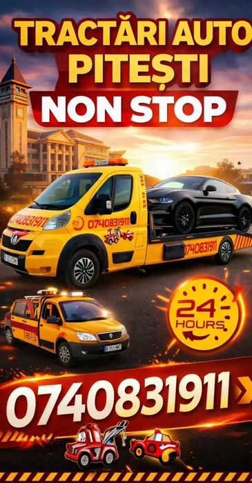 Tractari auto O74O831911 platforma,vulcanizare mobilaNON STOP A1