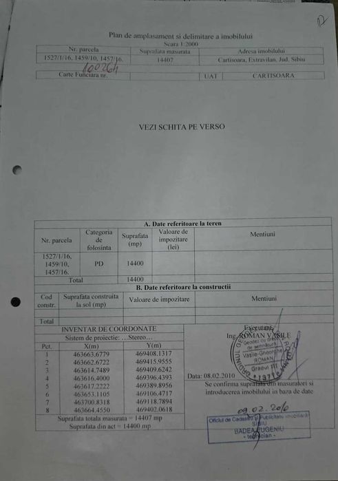 Vand padure in Cartisoara, Jud Sibiu