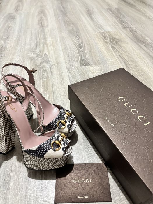 sandale gucci din piele de piton originala