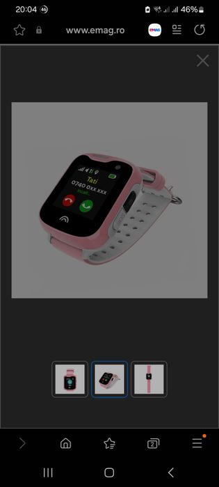 Ceas Pentru Copii Wonlex KT05 cu Functie Telefon, GPS, Camera