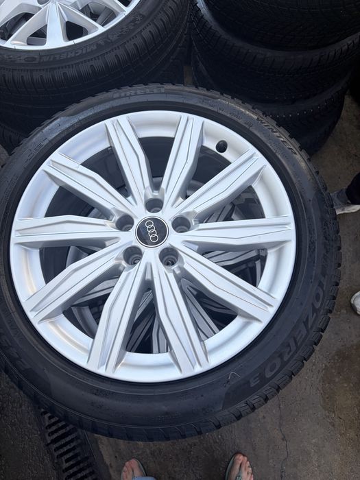 Jante originale Audi A6 C8 pe 19” echipate cu anvelope de iarna Pirelli Dot 1225